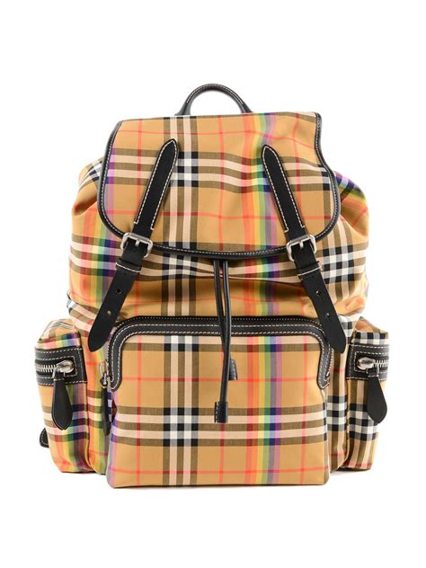 burberry vintage check rainbow backpack|Burberry Backpacks for Women .